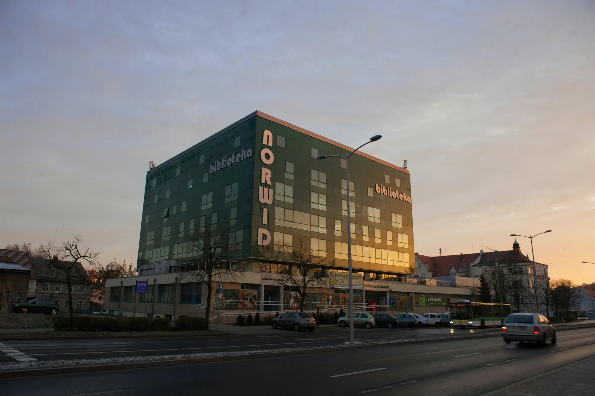 The Norwid Provincial and Municipal Public Library building in Zielona Góra